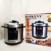 Мультиварка-скороварка-пароварка Sokany SK-07055 7л 3 в 1 Электрическая с таймером 1000Вт. Изображение №3 Мультиварка-скороварка-пароварка Sokany SK-07055 7л 3 в 1 Электрическая с таймером 1000Вт. Изображение №3
