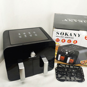 Мультипечь SOKANY SK-10008 на 10 л Аэрофритюрница с таймером и терморегулятором, Аэрогриль. Изображение №6