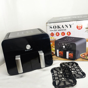 Мультипечь SOKANY SK-10008 на 10 л Аэрофритюрница с таймером и терморегулятором, Аэрогриль. Изображение №9