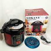Мультиварка Sokany SK-2402 электрическая скороварка с чашей 5л с антипригарным покрытием 1000Вт. Изображение №4