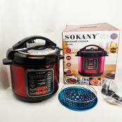Мультиварка Sokany SK-2402 электрическая скороварка с чашей 5л с антипригарным покрытием 1000Вт. Изображение №5