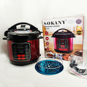 Мультиварка Sokany SK-2402 электрическая скороварка с чашей 5л с антипригарным покрытием 1000Вт. Изображение №7