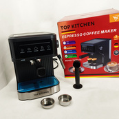 Кофеварка эспрессо Top Kitchen TK00216 1500Вт 15 бар 1.8л с капучинатором, подогревом чашек. Изображение №7 Кофеварка эспрессо Top Kitchen TK00216 1500Вт 15 бар 1.8л с капучинатором, подогревом чашек. Изображение №7