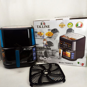Аэрофритюрница T.K.Line TK00273 12 л с Wi-Fi Tuya Smart, 2 ТЭНами, LED-дисплеем и керамической чашей. Изображение №2
