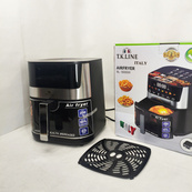 Аерофритюрниця T.K.Line TK00276 9л 5000Вт з сенсорним керуванням LED-дисплеєм і 8 програмами. Зображення №4 Аерофритюрниця T.K.Line TK00276 9л 5000Вт з сенсорним керуванням LED-дисплеєм і 8 програмами. Зображення №4