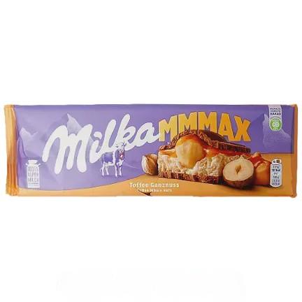 Шоколад карамель фундук Мілка Milka mmMax toffee ganznuss 300g Шоколад карамель фундук Мілка Milka mmMax toffee ganznuss 300g