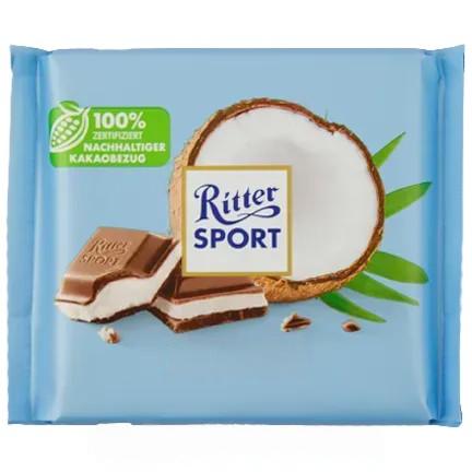 Шоколад Ріттер Спорт кокос Ritter Sport coconut 100g Шоколад Ріттер Спорт кокос Ritter Sport coconut 100g
