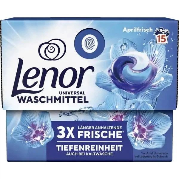 Капсули для прання універсальні Lenor AprilFrisch 15 шт Капсули для прання універсальні Lenor AprilFrisch 15 шт
