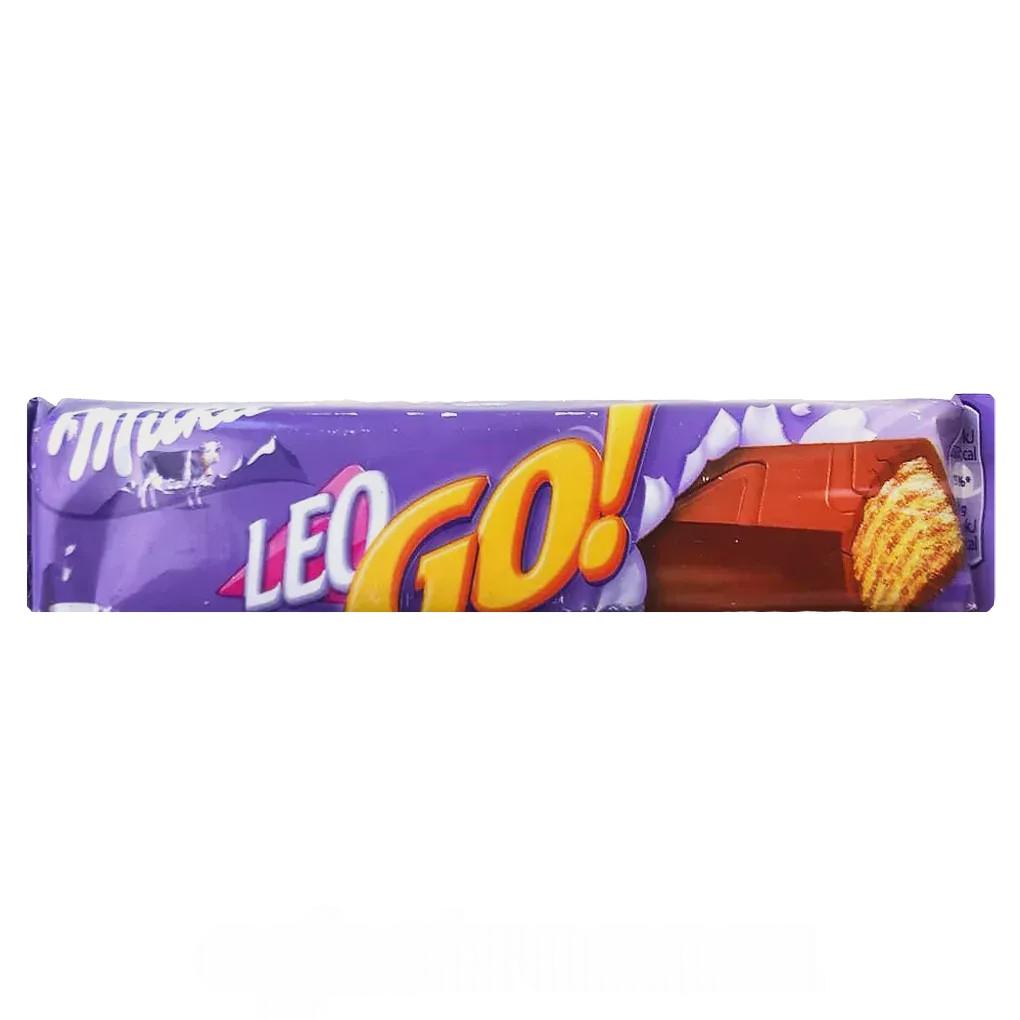 Вафлі в молочному шоколаді лео гоу Мілка Milka leo go 48g Вафлі в молочному шоколаді лео гоу Мілка Milka leo go 48g