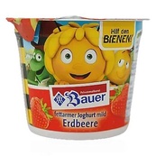 Крем-йогурт полуниця Бауер Bauer erdbeere 150g. Зображення №2