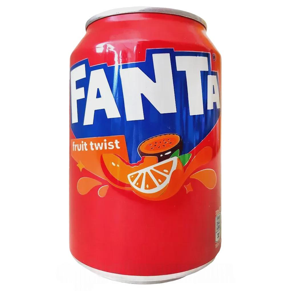 Напій газований фруктовий смак Фанта Fanta fruit twist 330ml Напій газований фруктовий смак Фанта Fanta fruit twist 330ml