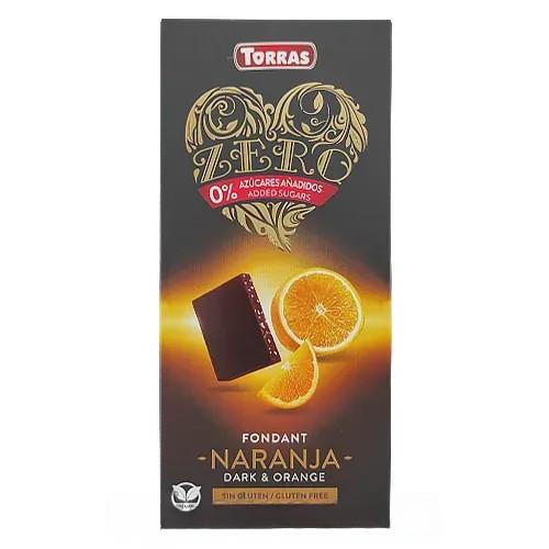 Шоколад черный с апельсином (без сахара) Торрас Torras orange 125g Шоколад черный с апельсином (без сахара) Торрас Torras orange 125g