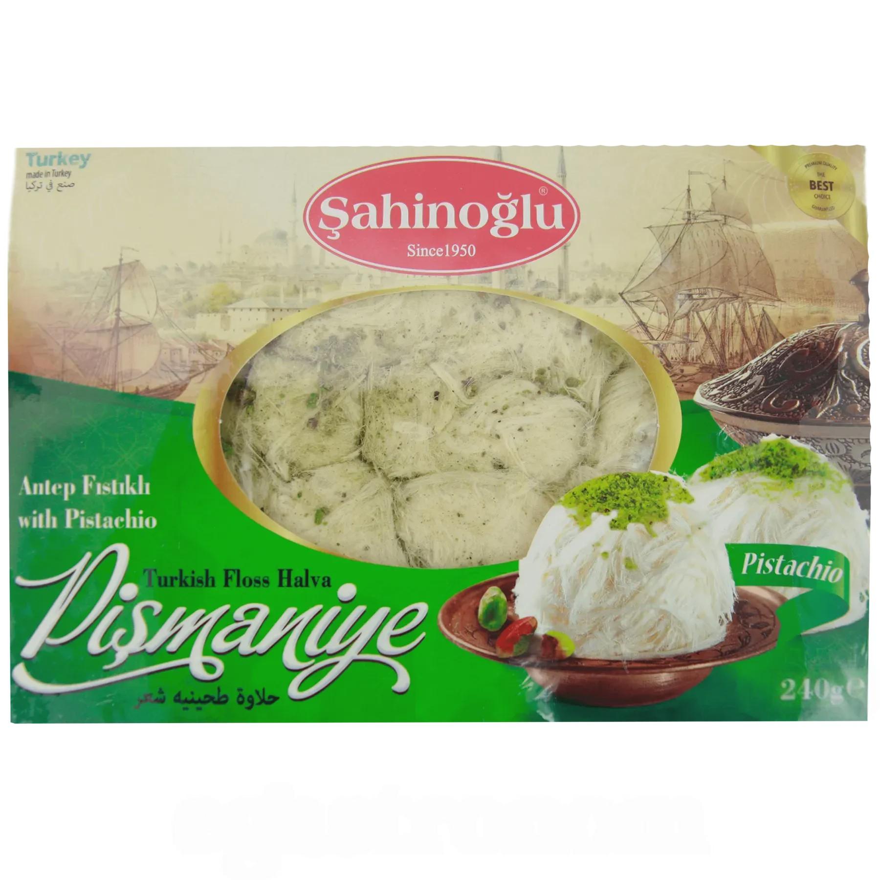Пішманіє (халва) повітряна з фісташками Сахіноглу Sahinoglu 240g Пішманіє (халва) повітряна з фісташками Сахіноглу Sahinoglu 240g