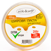 Сахарная паста для депиляции Silk & Soft в домашних условиях мануальная 250 г № 01 Extra/Средняя. Изображение №2