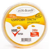 Цукрова паста для депіляції Silk & Soft в домашніх умовах мануальна 250 г № 02 Тверда. Зображення №2 Цукрова паста для депіляції Silk & Soft в домашніх умовах мануальна 250 г № 02 Тверда. Зображення №2