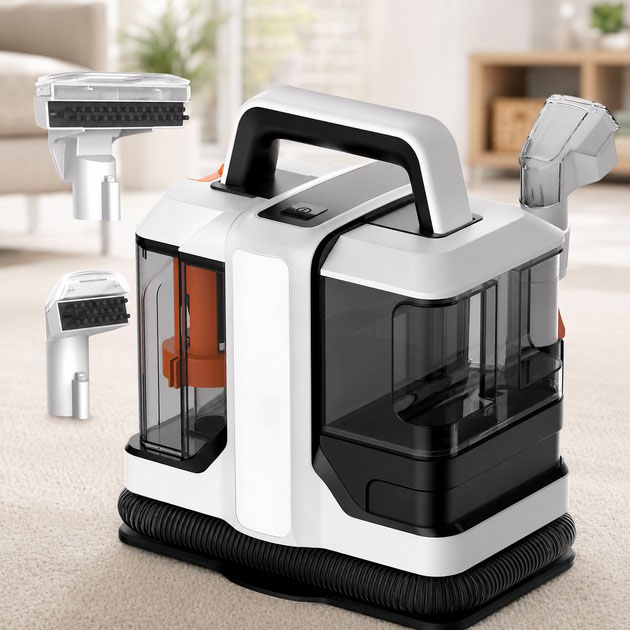 Миючий пилосос для чищення килимів, диванів, салона авто Domotec MS-4415 4200Вт 1080мл Миючий пилосос для чищення килимів, диванів, салона авто Domotec MS-4415 4200Вт 1080мл