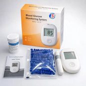 Глюкометр Glucose Meter GLM-76 с тест-полосками 50 шт — прибор для измерения сахара в крови. Изображение №3 Глюкометр Glucose Meter GLM-76 с тест-полосками 50 шт — прибор для измерения сахара в крови. Изображение №3