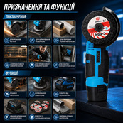 Аккумуляторная мини угловая шлифовальная машина CHAMPION CP-3420. Изображение №3 Аккумуляторная мини угловая шлифовальная машина CHAMPION CP-3420. Изображение №3