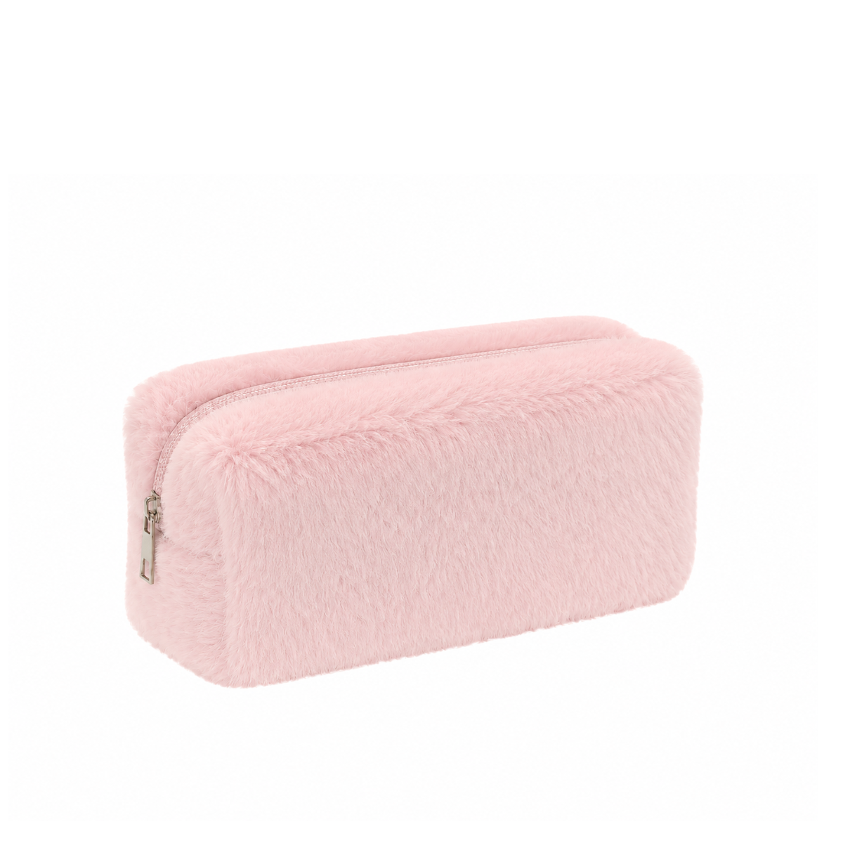 Косметичка женская меховая «Кролик» Beauty Luxury (WB-9001), Розовая Косметичка женская меховая «Кролик» Beauty Luxury (WB-9001), Розовая