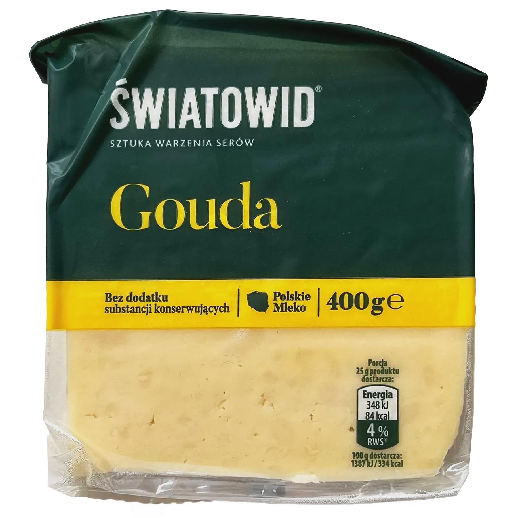 Сыр твердый гауда Святовид Swiatowid Gouda 400g Сыр твердый гауда Святовид Swiatowid Gouda 400g