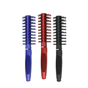 Щетка для волос двусторонняя продувная Salon Professional 9541 SL, Черная. Изображение №4