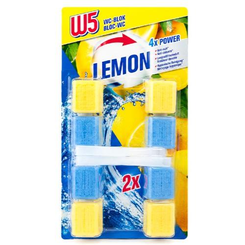 W5 Освежитель для туалета WC Block LEMON 2шт. W5 Освежитель для туалета WC Block LEMON 2шт.
