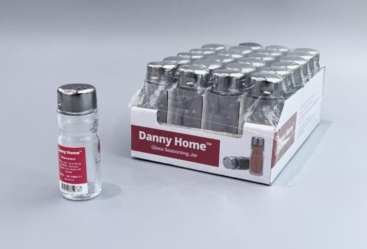Набор стеклянных баночек для специй Danny Home с крышками 24 шт Набор стеклянных баночек для специй Danny Home с крышками 24 шт