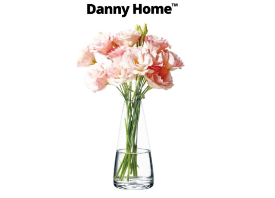 Скляна ваза Danny Home для квітів - стильний декор для дому Скляна ваза Danny Home для квітів - стильний декор для дому