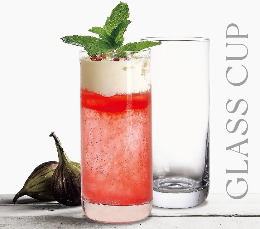 Склянка скляна висока для коктейлів і холодних напоїв - прозора Glass Cup Склянка скляна висока для коктейлів і холодних напоїв - прозора Glass Cup