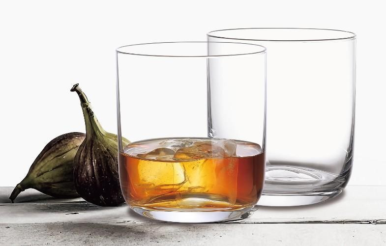 Склянки для віскі низькі прозорі скляні Old Fashioned - набір 2 шт Склянки для віскі низькі прозорі скляні Old Fashioned - набір 2 шт