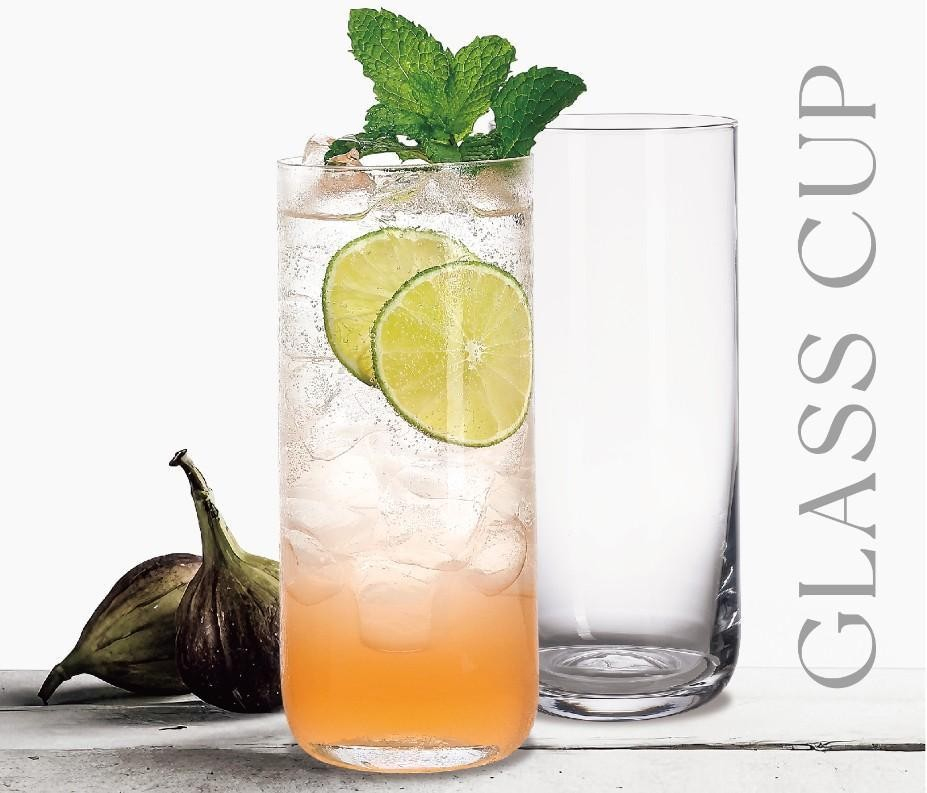 Склянка скляна висока для коктейлів і напоїв - прозора Glass Cup Склянка скляна висока для коктейлів і напоїв - прозора Glass Cup