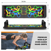 Тренажер для віджимань Foldable Push Up, портативний тренажер для віджимань, платформа для віджимання. Зображення №13 Тренажер для віджимань Foldable Push Up, портативний тренажер для віджимань, платформа для віджимання. Зображення №13