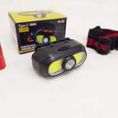 Ліхтар налобний акумуляторний KX-302-LED+2COB. Зображення №6
