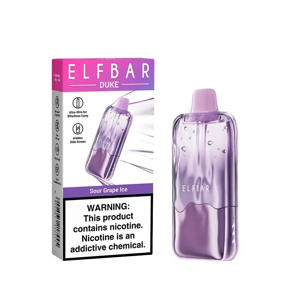 Elf Bar DUKE 30000 Sour Grape Ice (Ледяной кислый виноград) Elf Bar DUKE 30000 Sour Grape Ice (Ледяной кислый виноград)