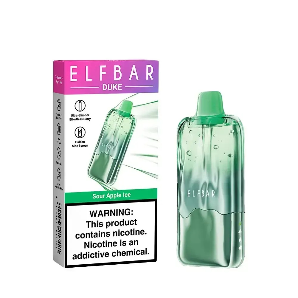 Elf Bar DUKE 30000 Sour Apple Ice (Холодное зеленое яблоко) Elf Bar DUKE 30000 Sour Apple Ice (Холодное зеленое яблоко)