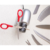 Электрическая точилка для ножей и ножниц ELECTRIC SHARPENER 220В, Электронная точилка для заточки ножей. Изображение №3