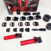 Набір VGR 2 в 1 V-001 V-977 RED, акумуляторна машинка для стрижки та триммер. Колір: червоний. Зображення №13
