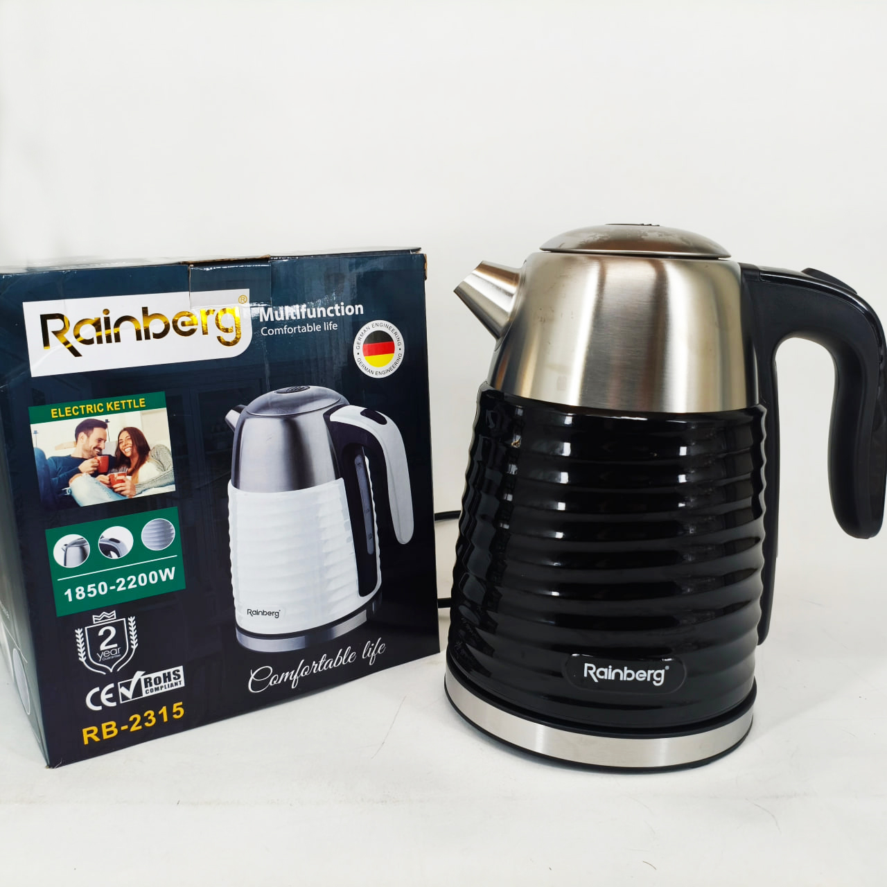 Чайник електричний Rainberg RB-2315 1.8л 2200Вт Black Чайник електричний Rainberg RB-2315 1.8л 2200Вт Black