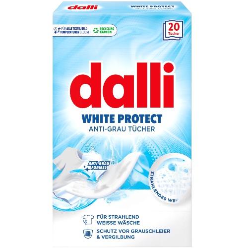 Dalli Серветки для білих речей White Protect 20шт. Dalli Серветки для білих речей White Protect 20шт.