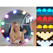 Підсвічування для дзеркала Vanity Mirror Lights з пультом 10 LED ламп RGB зміна яскравості та кольору USB. Зображення №2 Підсвічування для дзеркала Vanity Mirror Lights з пультом 10 LED ламп RGB зміна яскравості та кольору USB. Зображення №2