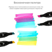 Набор маркеров для рисования Touch 36 шт двусторонние профессиональные фломастеры для художников. Изображение №25 Набор маркеров для рисования Touch 36 шт двусторонние профессиональные фломастеры для художников. Изображение №25