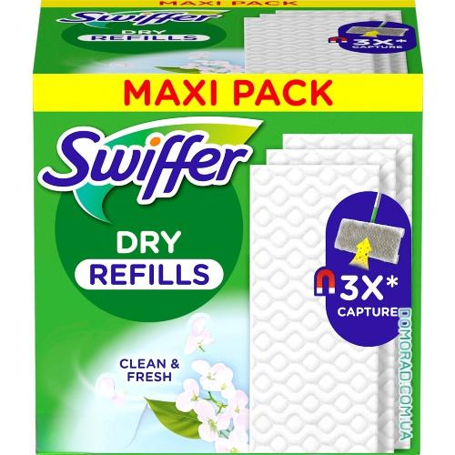 Swiffer Сухі серветки для підлоги DRY 36шт. Swiffer Сухі серветки для підлоги DRY 36шт.