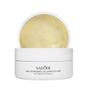 Омолаживающие патчи для кожи вокруг глаз Sadoer Snail Reorganize Collagen Eye Mask SD 93547, 60 штук. Изображение №3