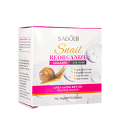 Омолаживающие патчи для кожи вокруг глаз Sadoer Snail Reorganize Collagen Eye Mask SD 93547, 60 штук. Изображение №4