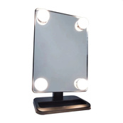 Настільне дзеркало для макіяжу Cosmetie mirror 360 Rotation Angel з підсвічуванням Black. Зображення №2 Настільне дзеркало для макіяжу Cosmetie mirror 360 Rotation Angel з підсвічуванням Black. Зображення №2