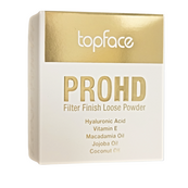 Пудра косметическая рассыпчатая TopFace PROHD Filter Finish PT273, 001 Frosted Sugar Прозрачная. Изображение №4