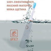 Електрична щітка Shuke SK-601 акумуляторна. Ультразвукова щітка для зубів + 3 насадки White. Зображення №2 Електрична щітка Shuke SK-601 акумуляторна. Ультразвукова щітка для зубів + 3 насадки White. Зображення №2