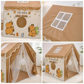 Детский игровой шатер-домик с капибарой 120х100х130 см с окнами Brown. Изображение №6 Детский игровой шатер-домик с капибарой 120х100х130 см с окнами Brown. Изображение №6