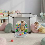 Детский игровой манеж для детей складной детский манеж 120х100х55см Gray. Изображение №4