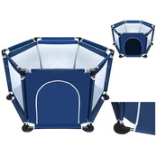Детский игровой манеж для детей складной детский манеж 120х100х55см Blue. Изображение №3
